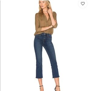 L’Agence Serena High Rose Cropped Baby Flare 25 O24